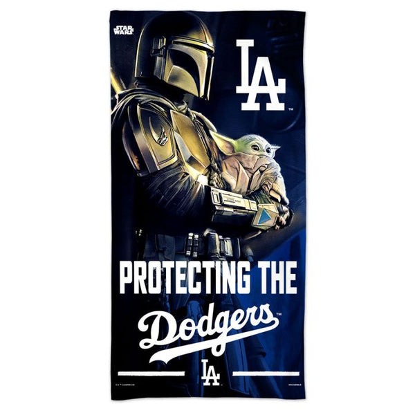 Wholesale-Los Angeles Dodgers / Star Wars Mandalorian Spectra Beach Towel 30" x 60"