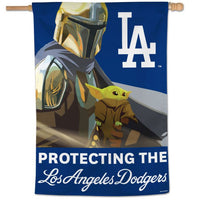 Wholesale-Los Angeles Dodgers / Star Wars Mandalorian Vertical Flag 28" x 40"