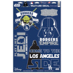 Wholesale-Los Angeles Dodgers / Star Wars VADER &amp; YODA Multi-Use Decal 11" x 17"