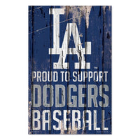 Wholesale-Los Angeles Dodgers Wood Sign 11" x 17" 1/4" thick