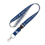 Wholesale-Los Angeles Dodgers heather Lanyard w/detachable buckle 1"