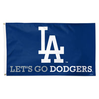 Wholesale-Los Angeles Dodgers slogan Flag - Deluxe 3' X 5'