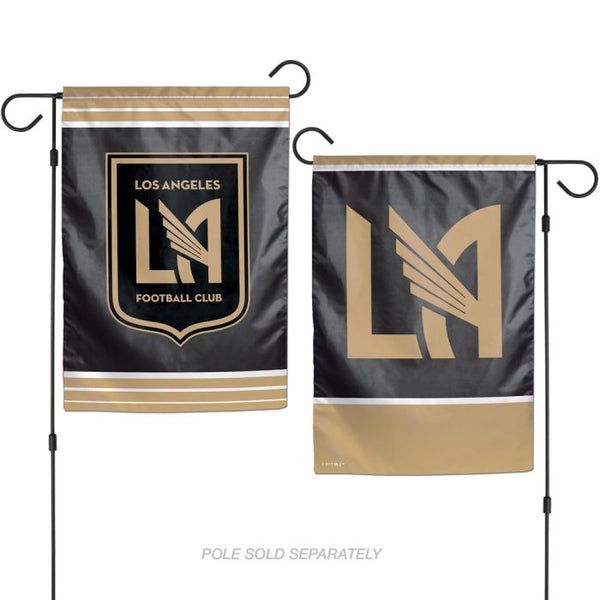 Wholesale-Los Angeles FC Logo Garden Flags 2 sided 12.5" x 18"