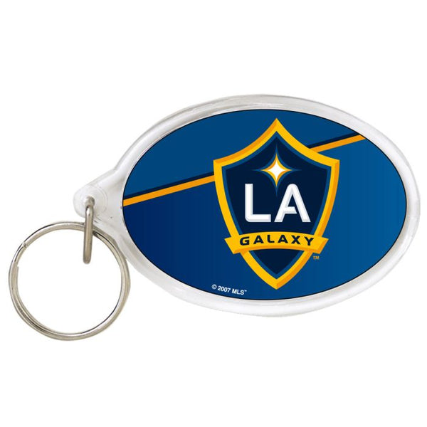 Wholesale-Los Angeles Galaxy Acrylic Key Ring Carded Oval