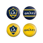 Wholesale-Los Angeles Galaxy Button 4 Pack 1 1/4" Rnd