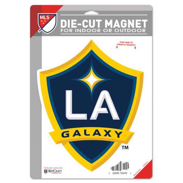 Wholesale-Los Angeles Galaxy Die Cut Logo Magnet 6.25" x 9"