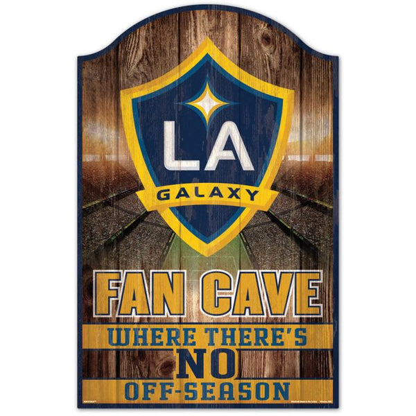 Wholesale-Los Angeles Galaxy FAN CAVE Wood Sign 11" x 17" 1/4" thick