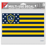 Wholesale-Los Angeles Galaxy / Patriotic Americana Multi-Use Decal -Clear Bckrgd 5" x 6"