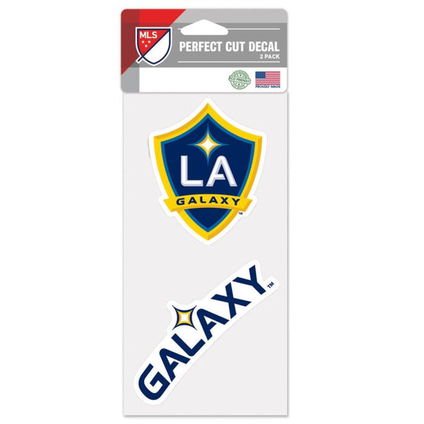 Wholesale-Los Angeles Galaxy Perfect Cut Decal Set of two 4"x4"