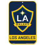 Wholesale-Los Angeles Galaxy Plastic Sign 11" x 17"