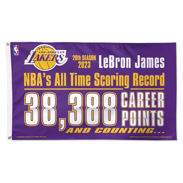 Wholesale-Los Angeles Lakers Flag - Deluxe 3' X 5' LeBron James