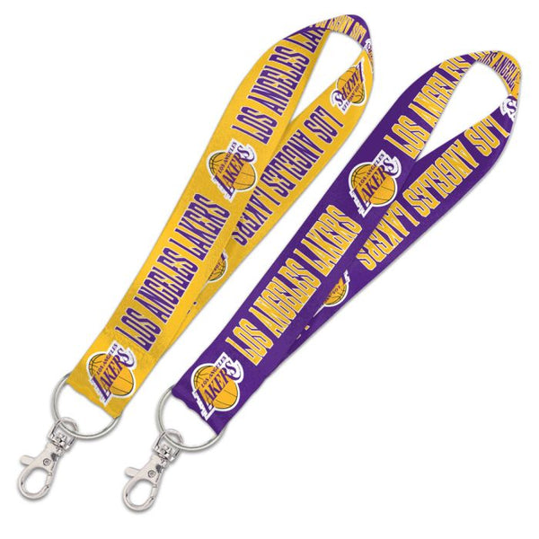 Wholesale-Los Angeles Lakers Lanyard Key Strap 1"