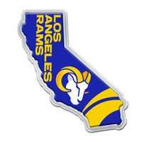 Wholesale-Los Angeles Rams Chrome Metal Domed Emblem