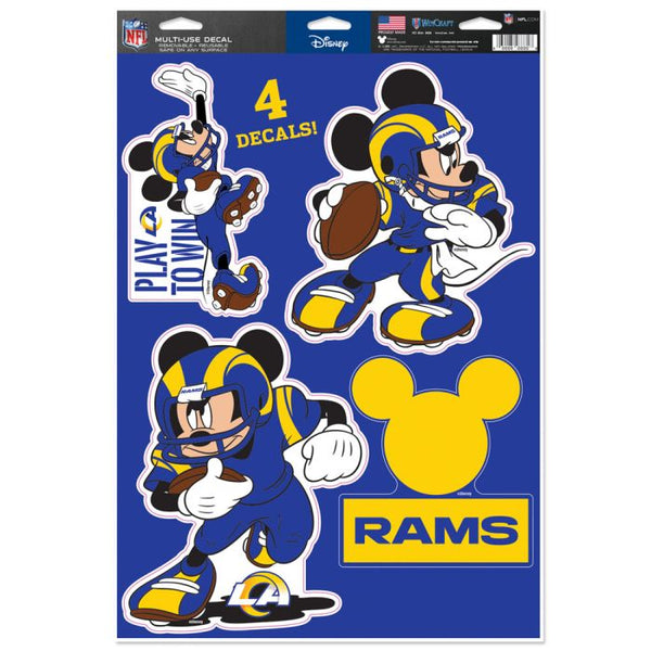 Wholesale-Los Angeles Rams / Disney Multi-Use Decal 11" x 17"