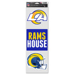 Wholesale-Los Angeles Rams Fan Decals 3.75" x 12"