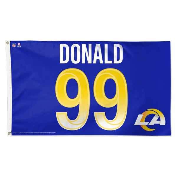 Wholesale-Los Angeles Rams Flag - Deluxe 3' X 5' Aaron Donald