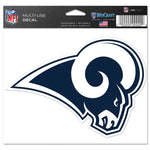 Wholesale-Los Angeles Rams Multi-Use Decal -Clear Bckrgd 5" x 6"