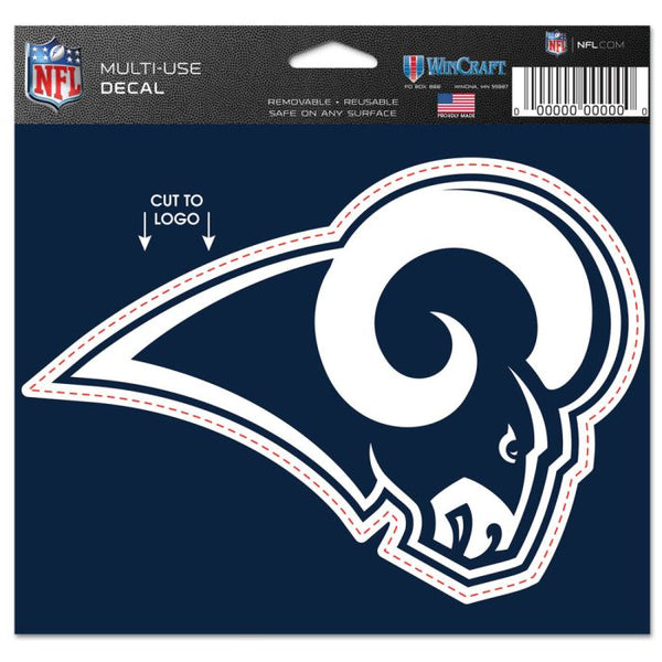 Wholesale-Los Angeles Rams Multi-Use Decal - cut to logo 5" x 6"