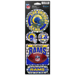 Wholesale-Los Angeles Rams Prismatic Decal 4" x 11"