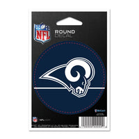 Wholesale-Los Angeles Rams Round Vinyl Decal 3" x 3"