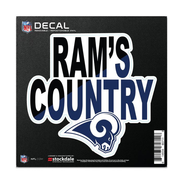 Wholesale-Los Angeles Rams SLOGAN All Surface Decal 6" x 6"