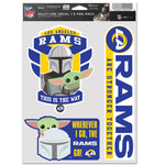 Wholesale-Los Angeles Rams / Star Wars Mandalorian Multi Use 3 Fan Pack