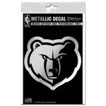 Wholesale-Memphis Grizzlies Decal Metallic 3" x 5"