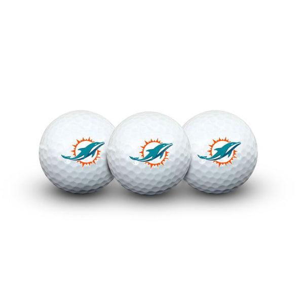 Wholesale-Miami Dolphins 3 Golf Balls In Clamshell