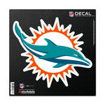 Wholesale-Miami Dolphins All Surface Decal 6" x 6"