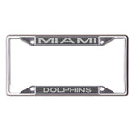 Wholesale-Miami Dolphins CARBON Lic Plt Frame S/S Printed