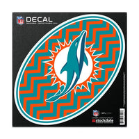 Wholesale-Miami Dolphins CHEVRON Outdoor Magnets 6" x 6"