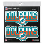 Wholesale-Miami Dolphins COLOR DUO Outdoor Magnets 6" x 6"