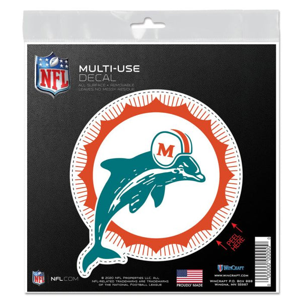 Wholesale-Miami Dolphins / Classic Logo All Surface Decal 6" x 6"