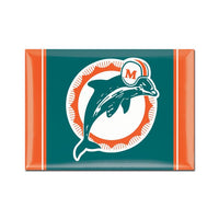 Wholesale-Miami Dolphins / Classic Logo Metal Magnet 2.5" x 3.5"