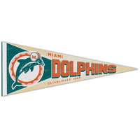 Wholesale-Miami Dolphins / Classic Logo RETRO Premium Pennant 12" x 30"