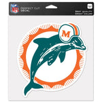 Wholesale-Miami Dolphins / Classic Logo Retro Perfect Cut Color Decal 8" x 8"