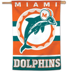 Wholesale-Miami Dolphins / Classic Logo Retro Vertical Flag 28" x 40"