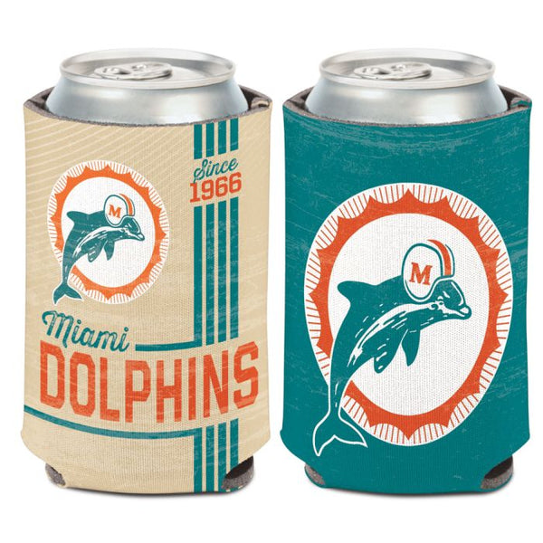 Wholesale-Miami Dolphins / Classic Logo Vintage Can Cooler 12 oz.