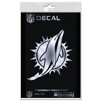 Wholesale-Miami Dolphins Decal Metallic 3" x 5"