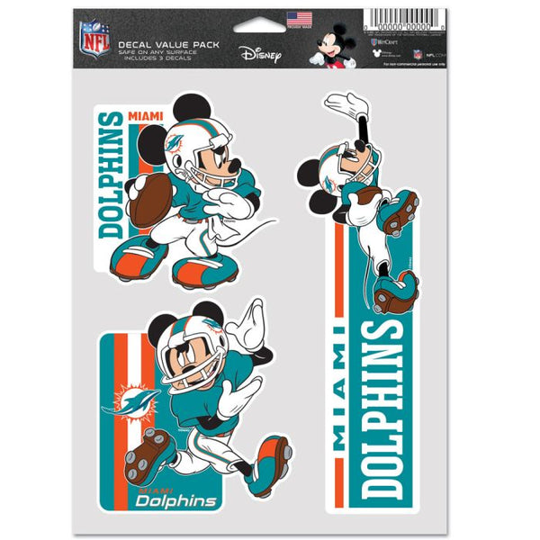 Wholesale-Miami Dolphins / Disney Mickey Mouse Multi Use 3 Fan Pack