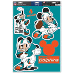 Wholesale-Miami Dolphins / Disney Mickey Mouse Multi-Use Decal 11" x 17"