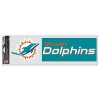 Wholesale-Miami Dolphins Fan Decals 3.75" x 12"