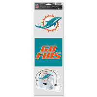 Wholesale-Miami Dolphins Fan Decals 3.75" x 12"