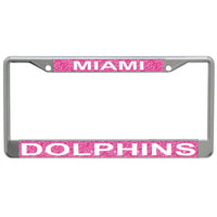 Wholesale-Miami Dolphins GLITTER BACKGROUND Lic Plt Frame S/L Printed