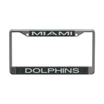 Wholesale-Miami Dolphins GLITTER BACKGROUND Lic Plt Frame S/L Printed