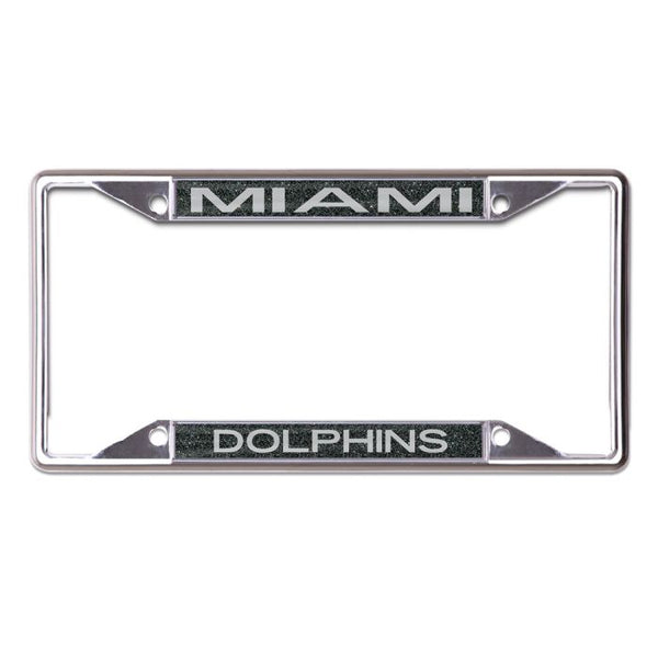 Wholesale-Miami Dolphins GLITTER BACKGROUND Lic Plt Frame S/S Printed