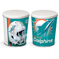 Wholesale-Miami Dolphins Gift Tin tapered 3 gallon