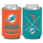 Wholesale-Miami Dolphins Hipster Can Cooler 12 oz.