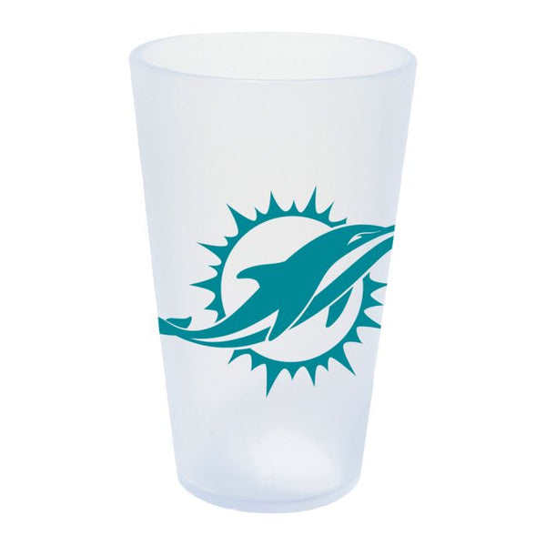 Wholesale-Miami Dolphins Icicle 16 oz Silicone Pint Glass