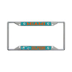 Wholesale-Miami Dolphins MEGA Lic Plt Frame S/S Printed